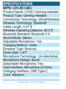 Cooler Master CH-351-MC CH351 Gaming Headset - Wired/Wireless - Macaron