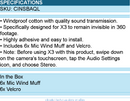 Insta360 CINSBAQL Accessory - X3 Wind Muff Retail - easy to install