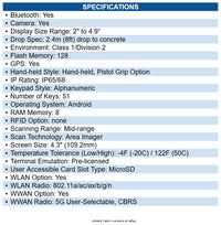 Honeywell CK67-X1N-58A1A1G CK67 Mobile Computer 5G, 4G, 3G, 2G, LTE Advanced