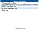 Honeywell CK6X-UCBC-4B CK6X Quad Battery Cup