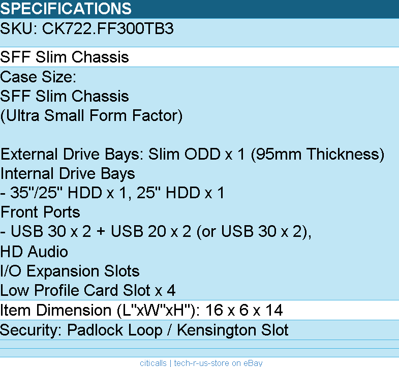 In-Win CK722.FF300TB3 CK722 mATX S.F.F. Slim 1x80mm fan Retail - Computer Case