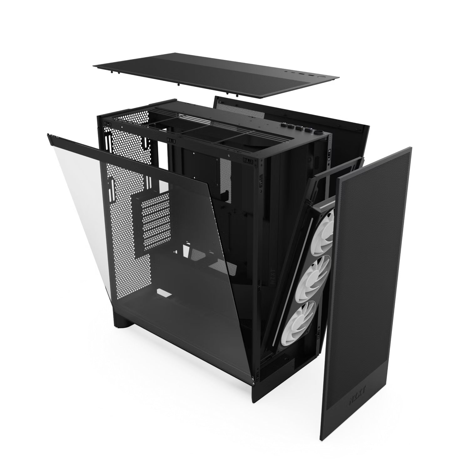 NZXT CM-H72FB-R1 Computer Case - H7 FLOW RGB (2024) Black MidTower Retail
