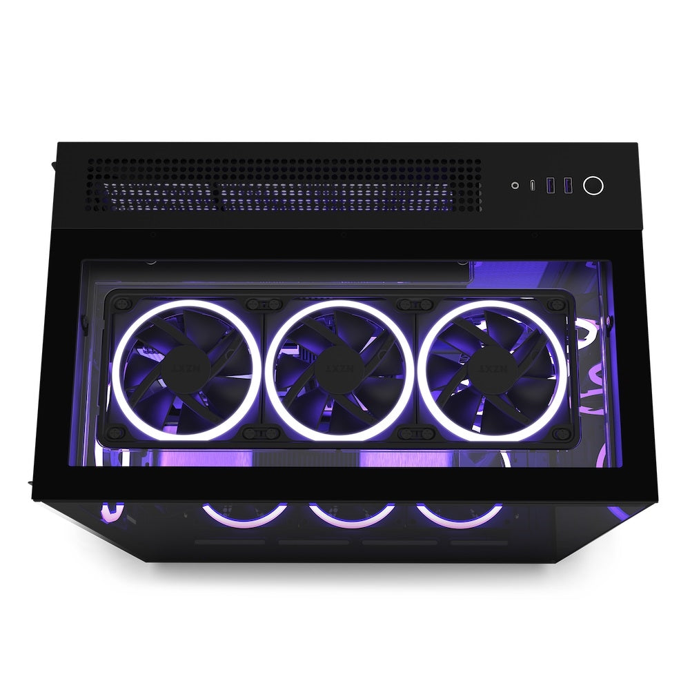 NZXT CM-H91EB-01 Case H9 Elite MID-TOWER Tempered Glass F120Q Airflow Fan Black