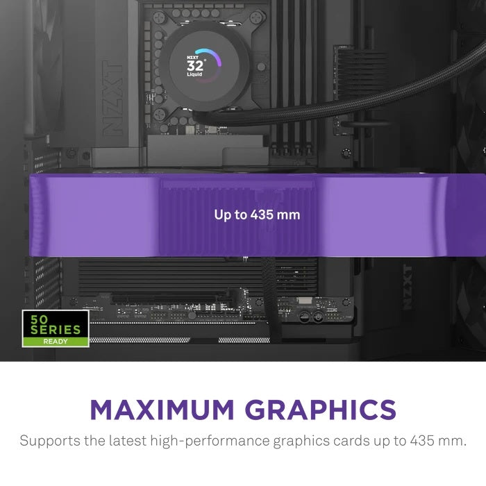 NZXT CM-H92FB-01 Computer Case - H9 FLOW Mid Tower Tinted TG Black Retail
