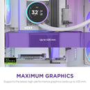 NZXT CM-H92FW-P1 Computer Case - H9 FLOW RGB+ Mid Tower Clear TG White Retail