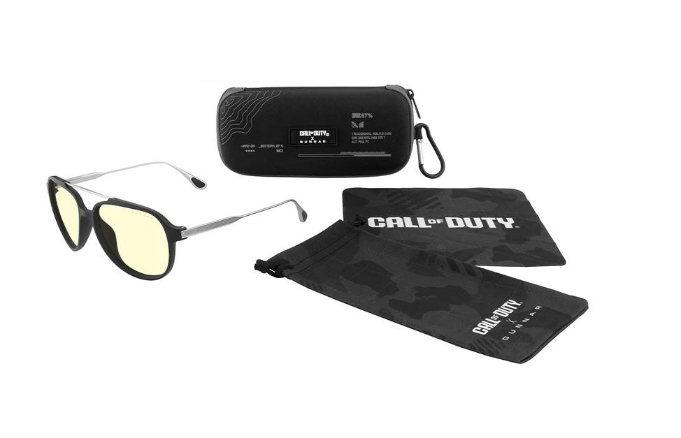 Gunnar Optiks COD-03001 CALL OF DUTY GHOST ONYX MERCURY AMBER Gaming Eyeglasses