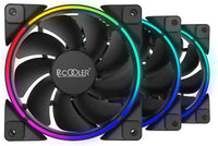 PcCooler CORONA 3-IN-1 FRGB KIT - Case fan kit - 120 mm - Hydraulic bearing