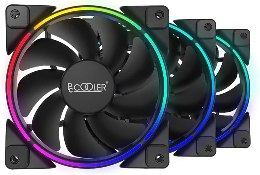 PcCooler CORONA 3-IN-1 FRGB KIT - Case fan kit - 120 mm - Hydraulic bearing