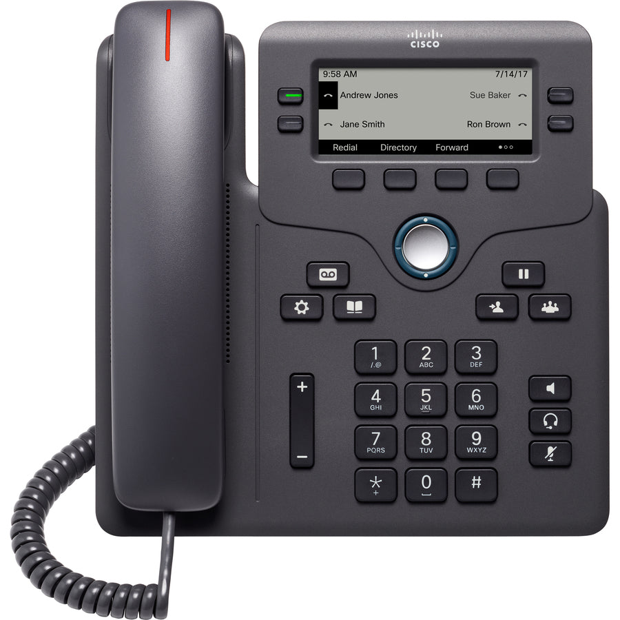 Cisco CP-6851-3PCC-K9= 6851 IP Phone -Corded -Wall Mountable, Desktop -Charcoal