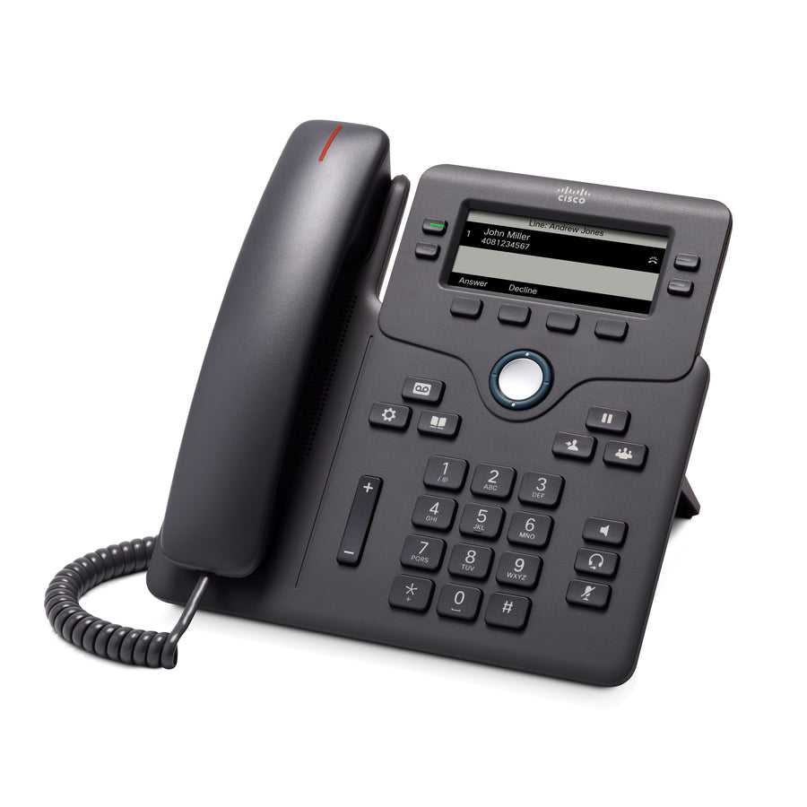 Cisco CP-6851-3PCC-K9= 6851 IP Phone -Corded -Wall Mountable, Desktop -Charcoal