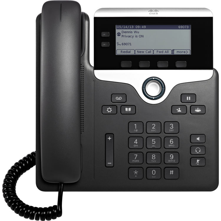 Cisco CP-7821-K9= 7821 IP Phone - Corded - Wall Mountable - Charcoal