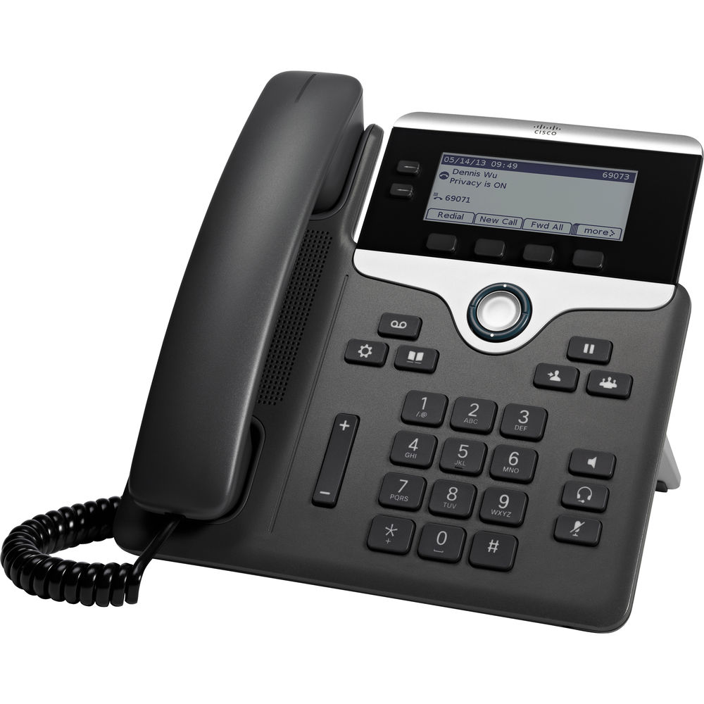 Cisco CP-7821-K9= 7821 IP Phone - Corded - Wall Mountable - Charcoal