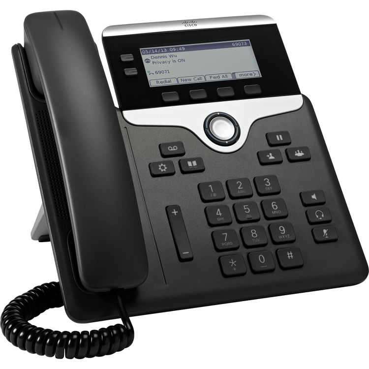 Cisco CP-7821-K9= 7821 IP Phone - Corded - Wall Mountable - Charcoal