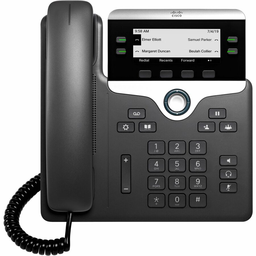 Cisco CP-7841-3PCC-K9= 7841 IP Phone - Corded - Tabletop, Wall Mountable