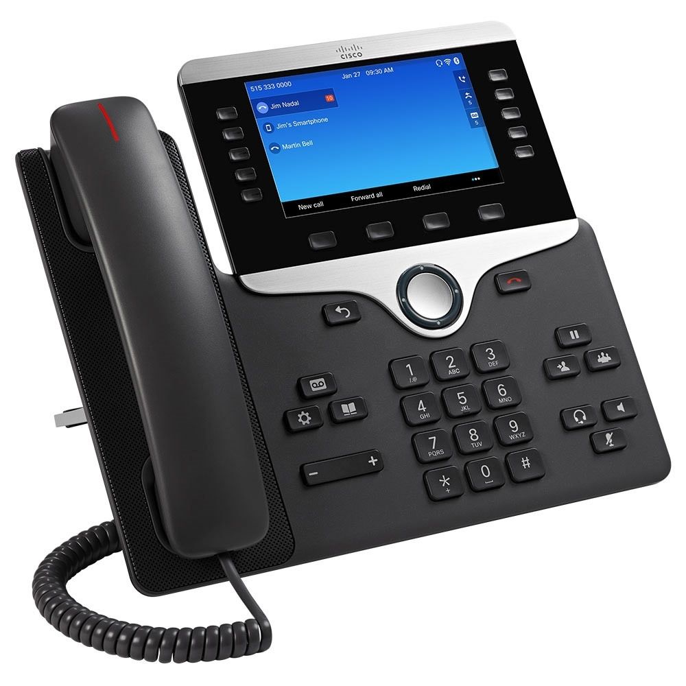 Cisco CP-8861-K9= 8861 IP Phone - Corded/Cordless - Bluetooth - Black
