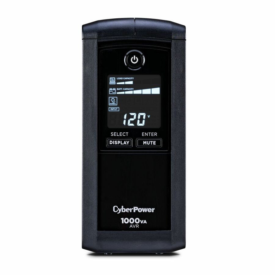 CyberPower CP1000AVRLCD Intelligent LCD UPS Systems - 1000VA/600W - 9 Outlets