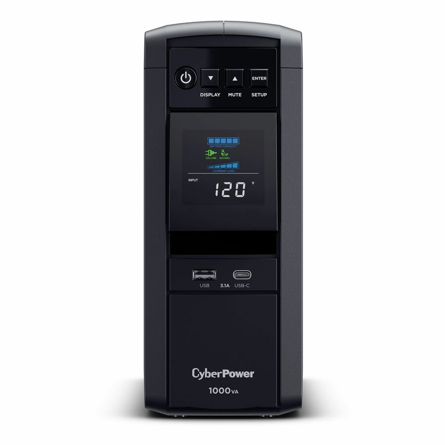 CyberPower CP1000PFCLCD PFC Sinewave UPS Systems - 1000VA/600W, 120 VAC