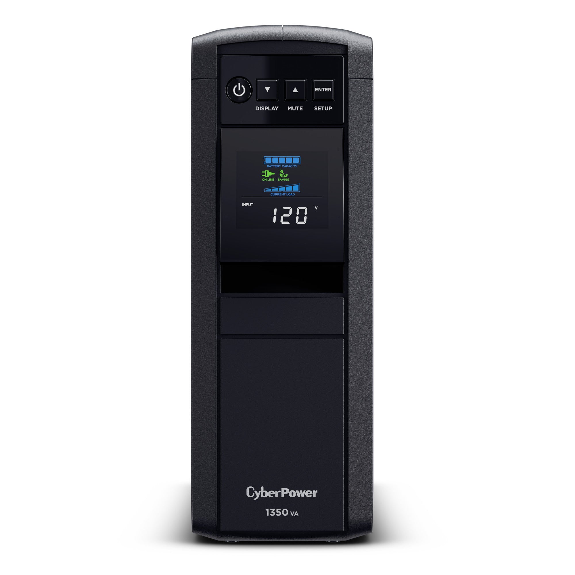 CyberPower CP1350PFCLCD 1350VA/810W, Pure Sine Wave, NEMA 5-15P, 5 ft cord