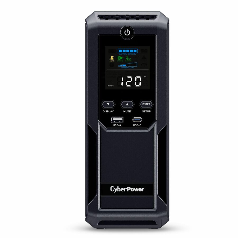 CyberPower CP1500AVRLCD3 Intelligent LCD UPS Systems - 1500VA/900W, 120 VAC