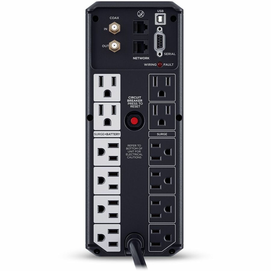 CyberPower CP1500AVRLCD3 Intelligent LCD UPS Systems - 1500VA/900W, 120 VAC