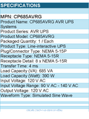 CyberPower CP685AVRG AVR UPS Systems - 685VA/390W, 120 VAC - 8 Outlets