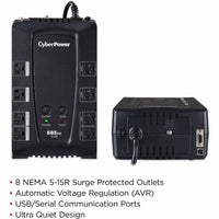 CyberPower CP685AVRG AVR UPS Systems - 685VA/390W, 120 VAC - 8 Outlets