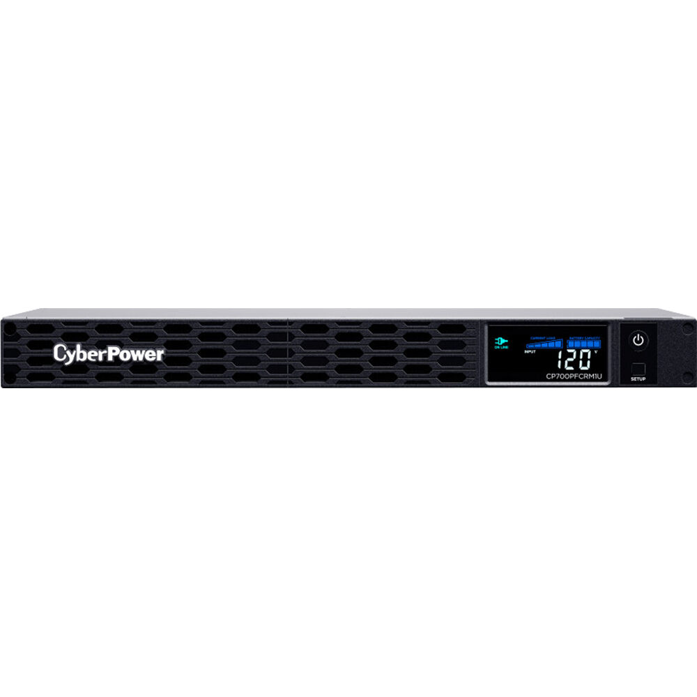 CyberPower CP700PFCRM1U PFC Sinewave UPS Systems - 700VA/400W, 120 VAC