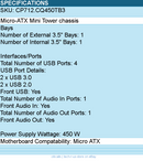 In-Win CS CP712.CQ450TB3 Mini Tower Micro-ATX IP-S450CQ2-0 H - Computer Case
