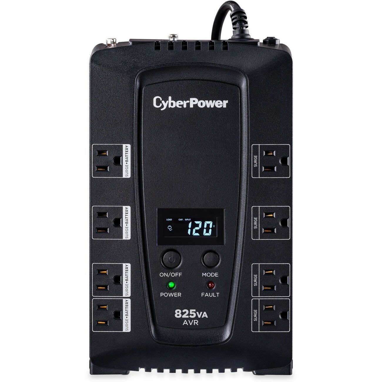 CyberPower CP825AVRLCD Intelligent LCD UPS Systems - 825VA/450W, 120 VAC