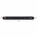 CyberPower CPS1215RMS Rackbar 12 - Outlet Surge with 1800 J - Black