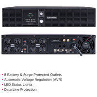 CyberPower CPS1500AVR Smart App LCD UPS Systems - 1500VA/900W, 120 VAC