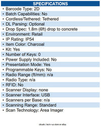 Code CR950-K301-PKU9 Code Reader 950 CR950 Handheld Barcode Scanner Kit Cable