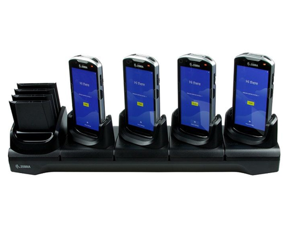 Zebra CRD-NGTC5N-5SC4B KIT: Multi-slot cradle kit to charge up to four TC53