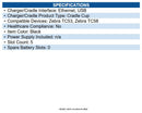 Zebra CRDCUP-NGTC5ENB-05 Set of five charging and USB/Ethernet communication