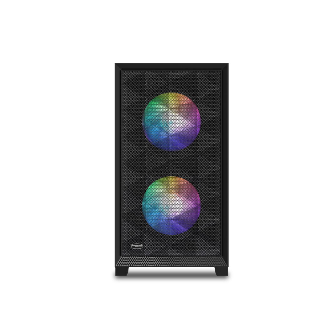 PCCooler C3D310 BK ARGB PC Gaming Case mATX ITX Easy Install Cable Storage Black