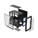 PCCooler C3D310 BK ARGB PC Gaming Case mATX ITX Easy Install Cable Storage Black