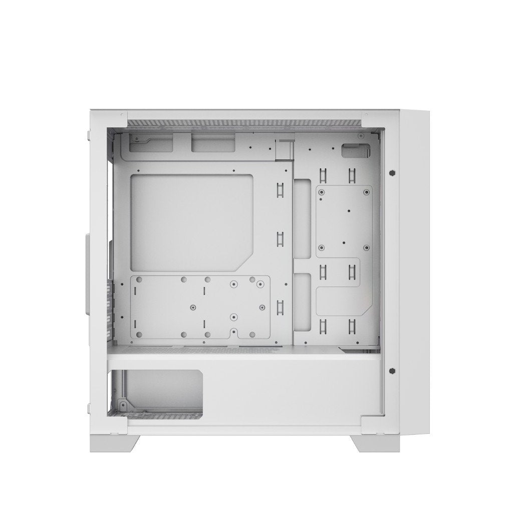 PCCooler C3D310 WH ARGB PC Gaming Case mATX ITX Easy Install Cable Storage White