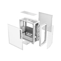 PCCooler C3D510 WH ARGB CPS PC Gaming Case w 3 FANs Easy Install Cable-Sto White