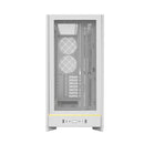 Montech HS01W ATX Mid Tower PC Gaming Case High Airflow Mesh Front Panel White