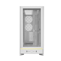 Montech HS01W ATX Mid Tower PC Gaming Case High Airflow Mesh Front Panel White