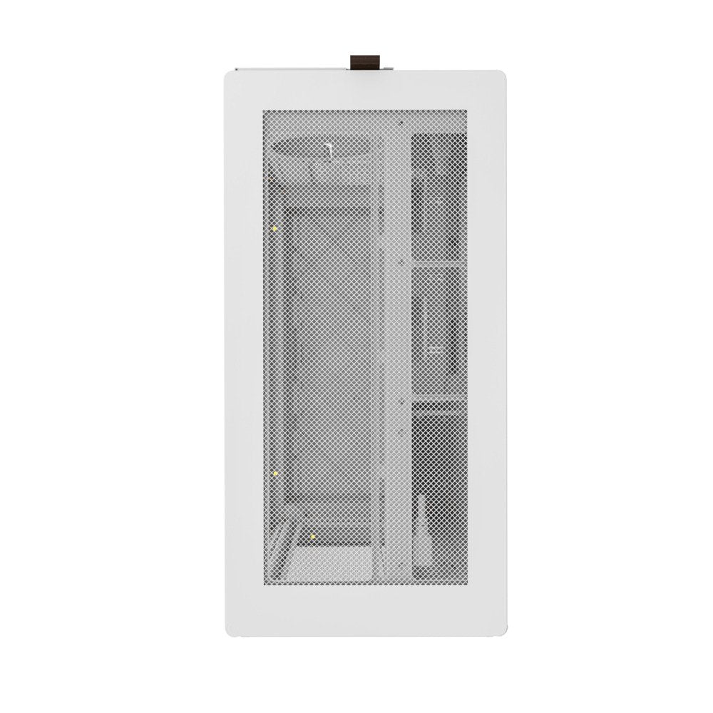 Montech HS01W ATX Mid Tower PC Gaming Case High Airflow Mesh Front Panel White