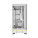 Montech HS02W ATX Mid Tower Pc Gaming Case High Airflow Temp Glass Front White