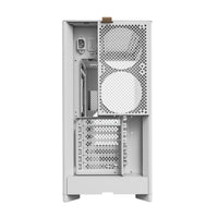 Montech HS02W ATX Mid Tower Pc Gaming Case High Airflow Temp Glass Front White