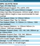 HYTE CS-HYTE-Y40-B Computer Case - Y40 Black Mid tower ATX Retail
