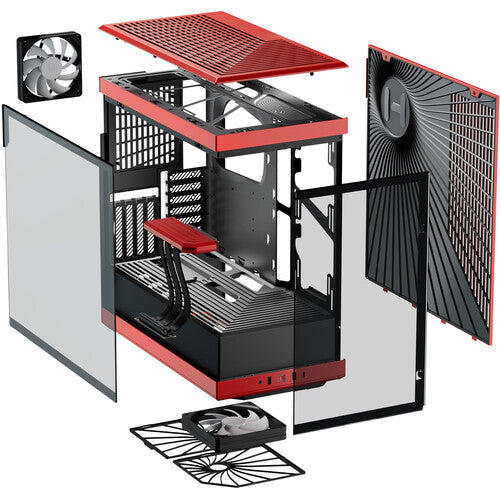 HYTE CS-HYTE-Y40-BR Computer Case - Y40 Red Mid tower ATX Retail