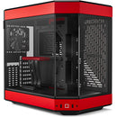 HYTE CS-HYTE-Y60-BR Computer Case - Y60 MidTower ATX Tempered Glass Red Black