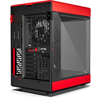 HYTE CS-HYTE-Y60-BR Computer Case - Y60 MidTower ATX Tempered Glass Red Black