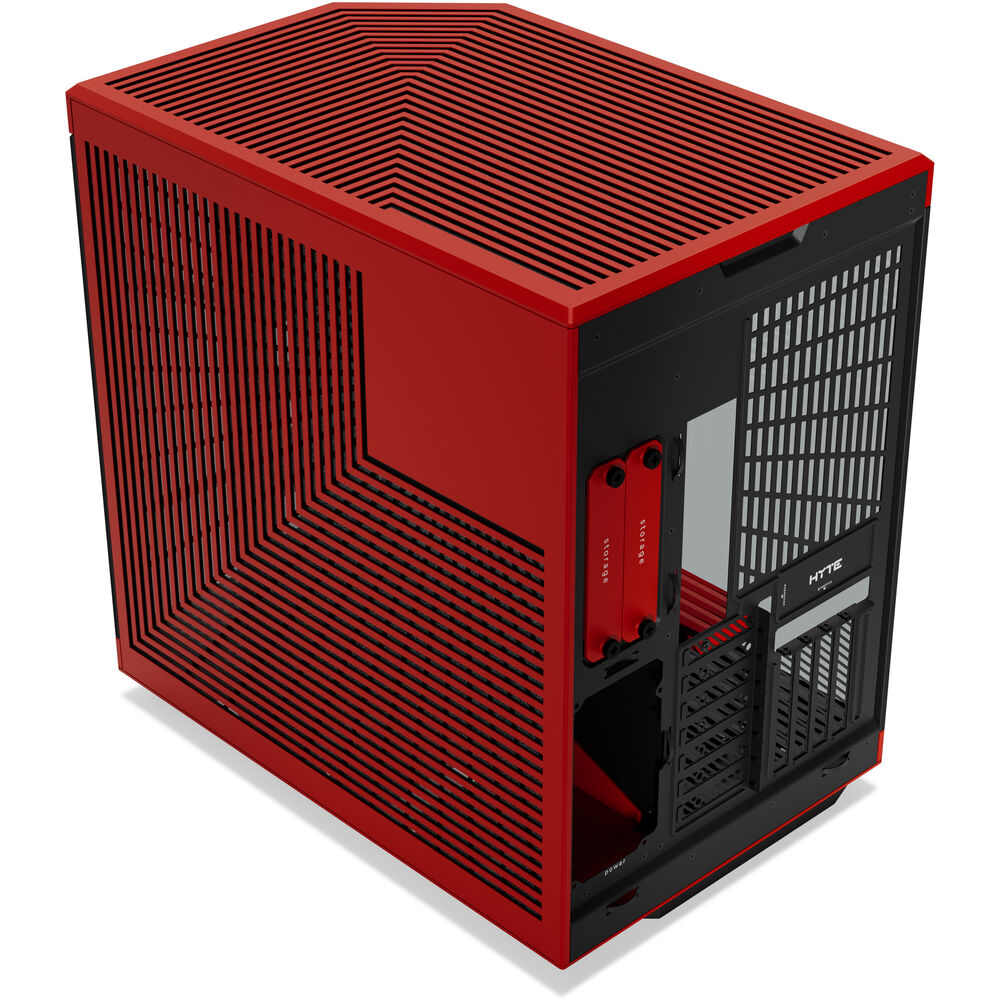 HYTE CS-HYTE-Y70-BR Computer Case - Y70 Dual Chamber Mid-Tower ATX Red Retail