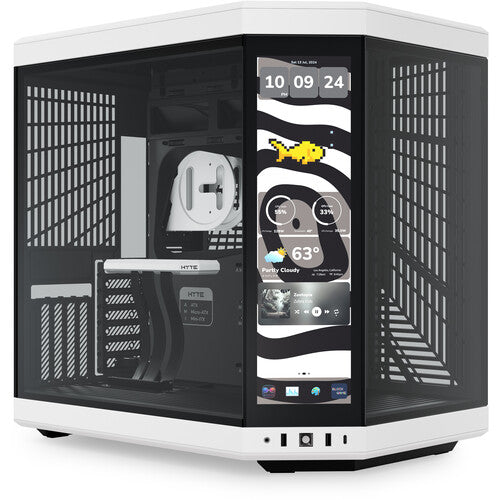 HYTE CS-HYTE-Y70TTI-WB Computer Case - Y70 touch infinite mTower ATX TG Panda
