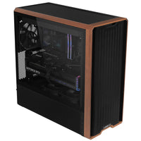Lian Li LAN217X LANCOOL 217 Walnut Wood Mid Tower Computer Case w 5x FANs Black